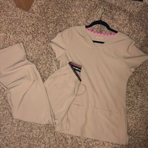 Small, petite pant, scrub set - heart & soul brand